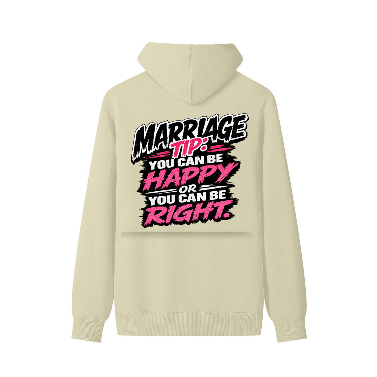 Classic Unisex Cotton Hoodie marriage tip - be happy