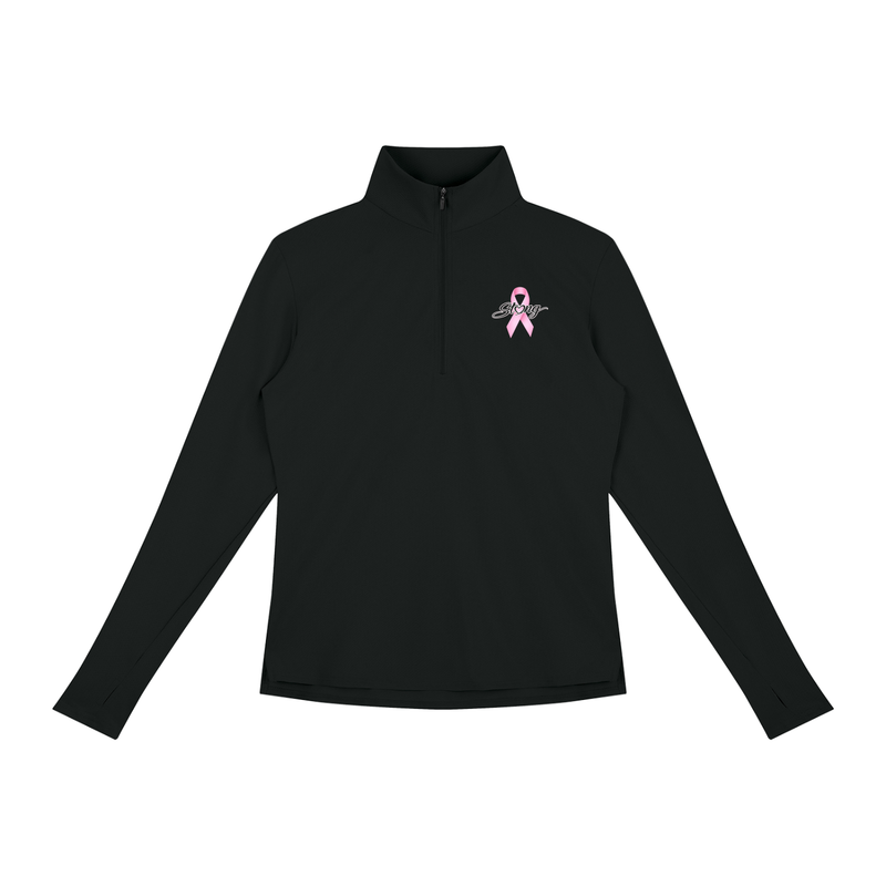 Women's Quarter-Zip Yoga Pullover Strong