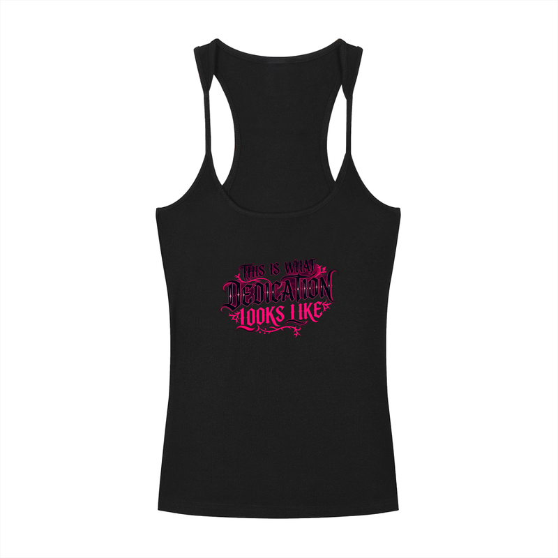 Slim Fit Ribbed Racerback Tank Top - Dedication
