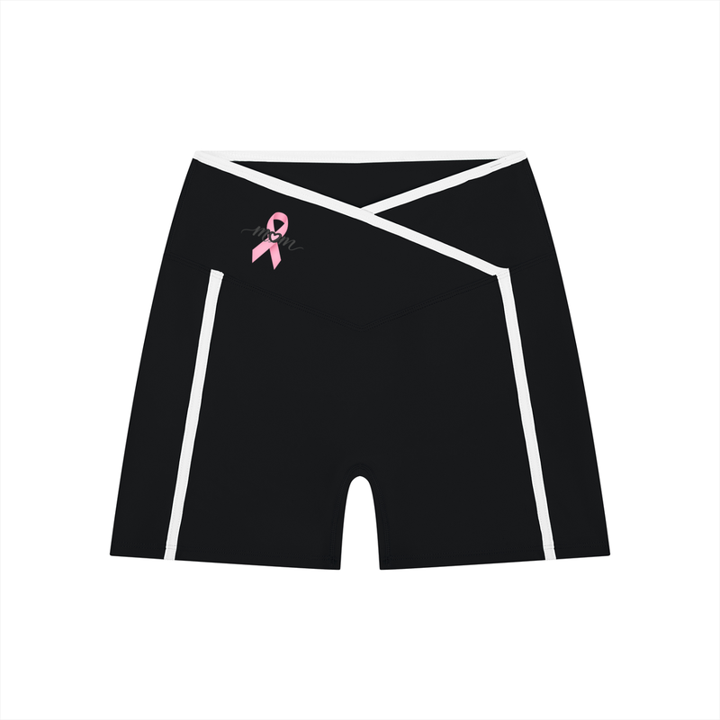 Mom’s High Rise Color Block Yoga Shorts