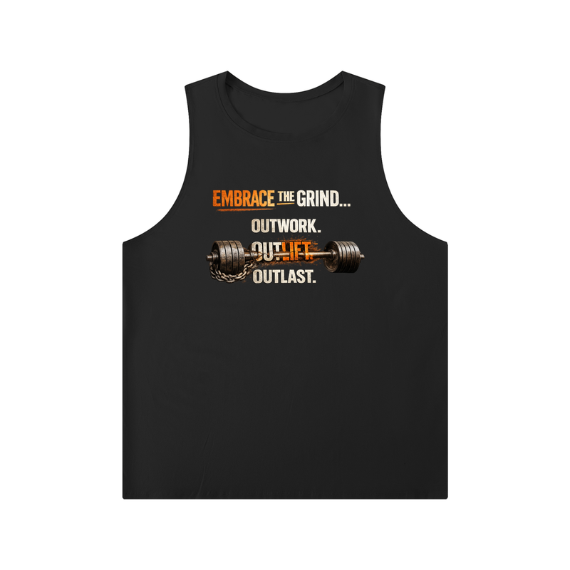 Men's Solid Color Crewneck Tank Top