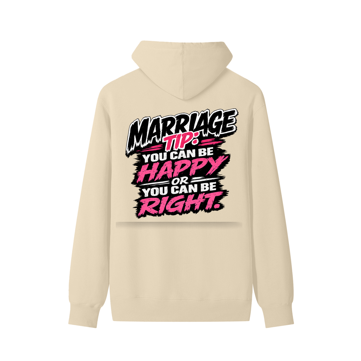 Classic Unisex Cotton Hoodie marriage tip - be happy