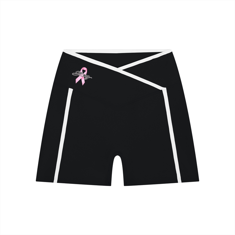 Women’s High Rise Color Block Yoga Shorts - Strong
